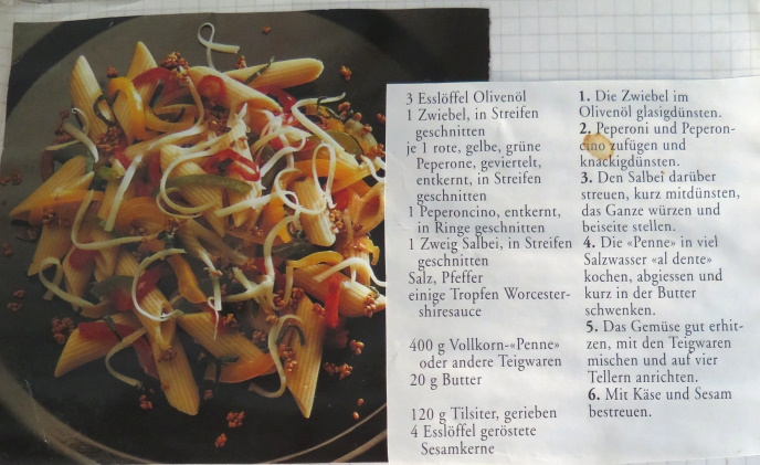 PENNE CON PEPERONATA